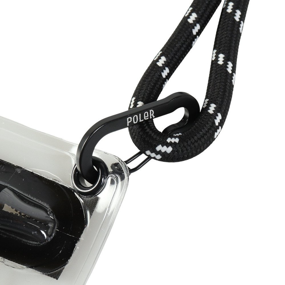 ポーラー（POLER）（メンズ）HIGH&DRY PVC クリア モバイル サコッシュ 253MCV0119-BLK