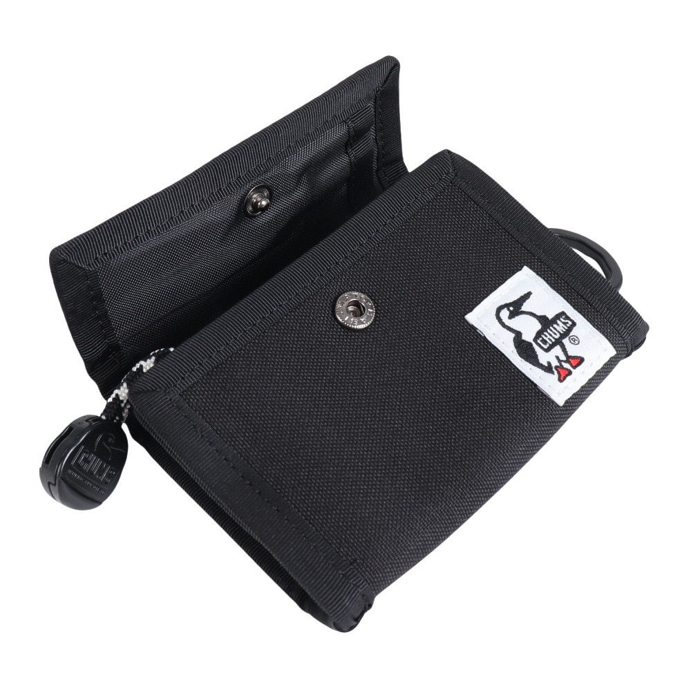 チャムス（CHUMS）（メンズ）財布 コインケース リサイクルコンパクトウォレット CH60-3467-K001 ブラック 三つ折り コンパクト