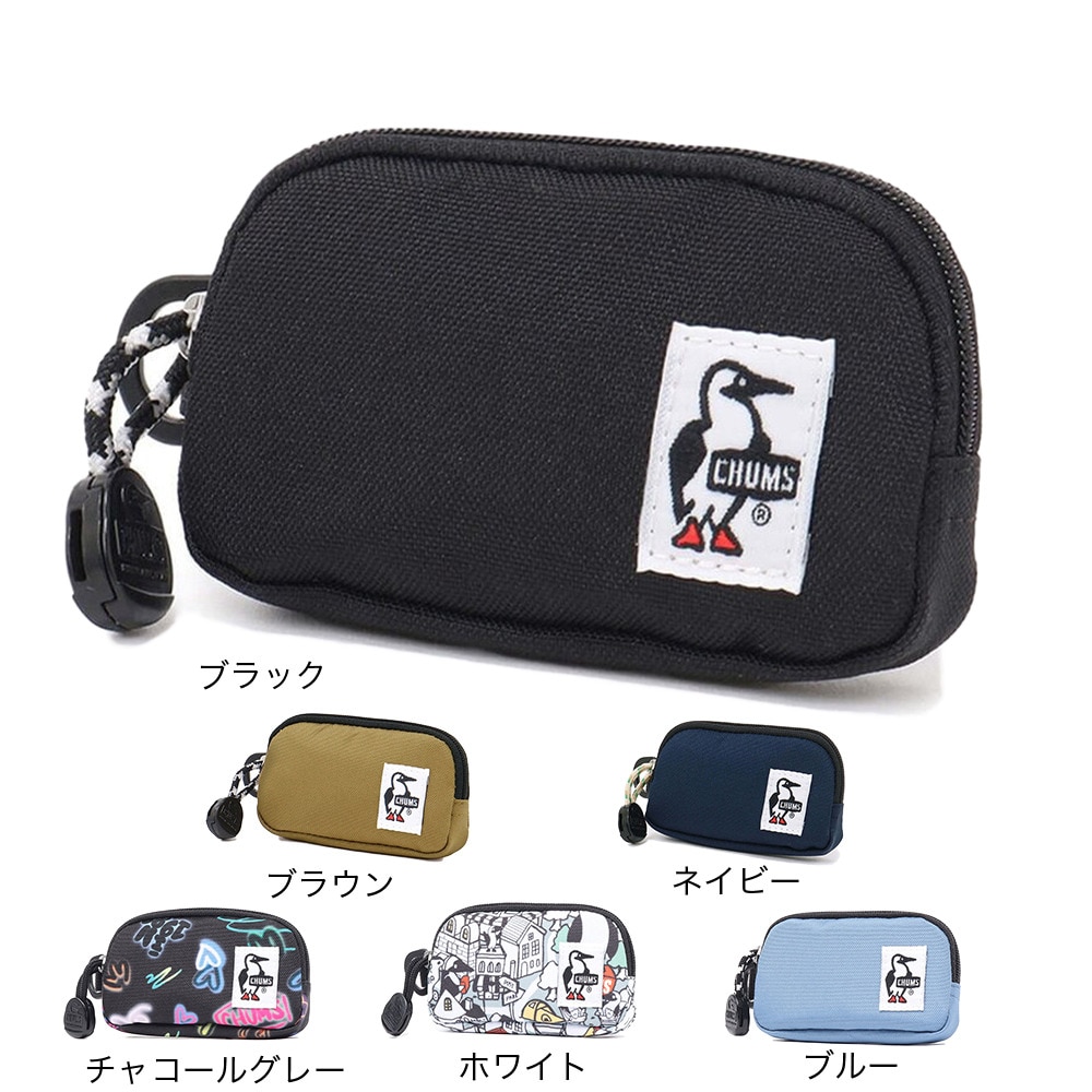 チャムス（CHUMS）（メンズ）コインケース マルチケース リサイクルコインケース CH60-3572-K001 ブラック 小物ケース 楕円 コンパクト 