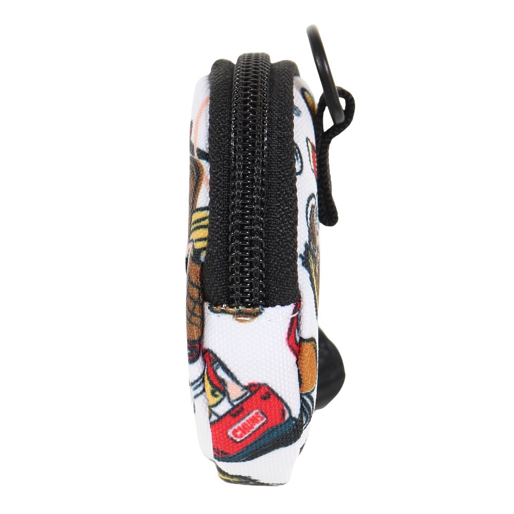 チャムス（CHUMS）（メンズ）コインケース マルチケース リサイクルラウンドコインケース CH60-3573-Z270 ブラック×ホワイト 丸形 コンパクト