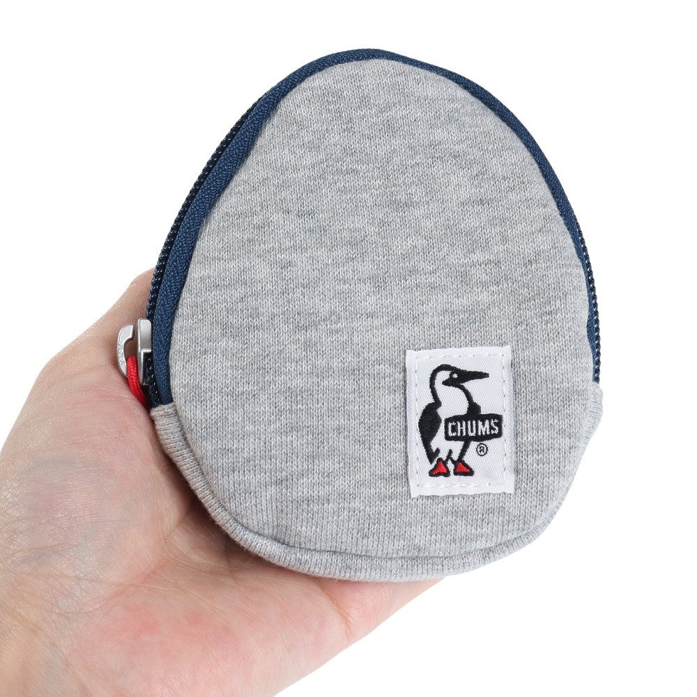 チャムス（CHUMS）（メンズ、レディース）エッグコインケース スウェット CH60-3595-G005 グレー カラビナ付