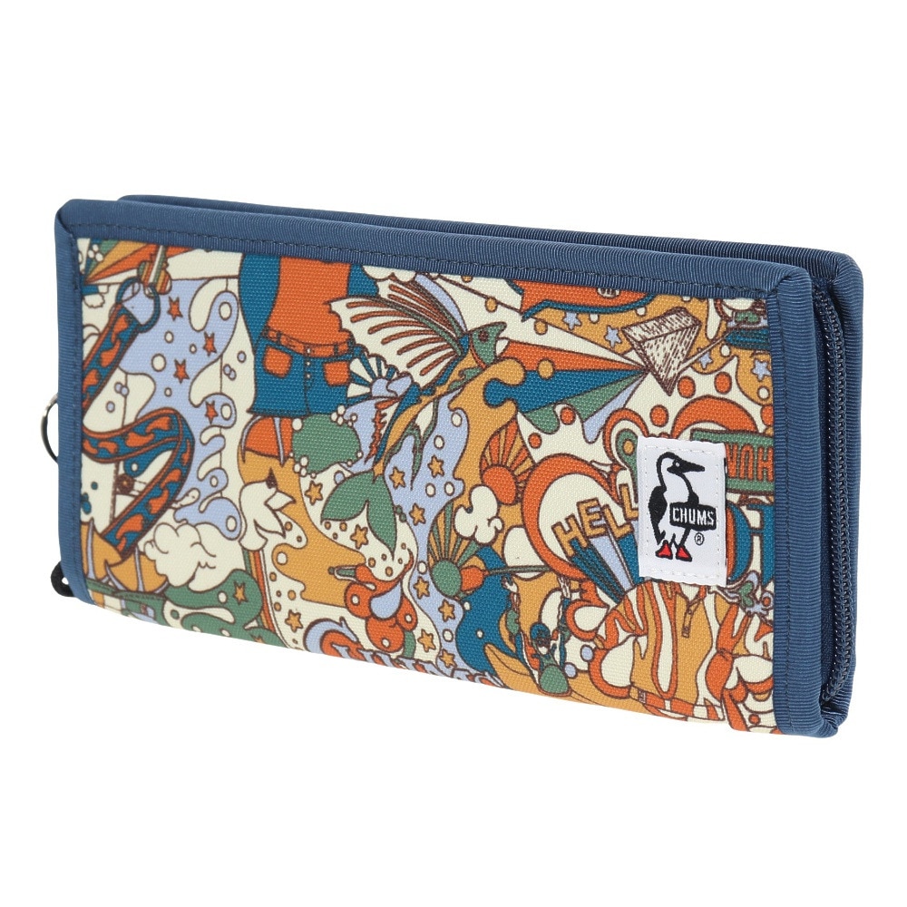 チャムス（CHUMS）（メンズ、レディース）長財布 リサイクルビルフォルドウォレット CH60-3568-Z292 ブルー×オレンジ