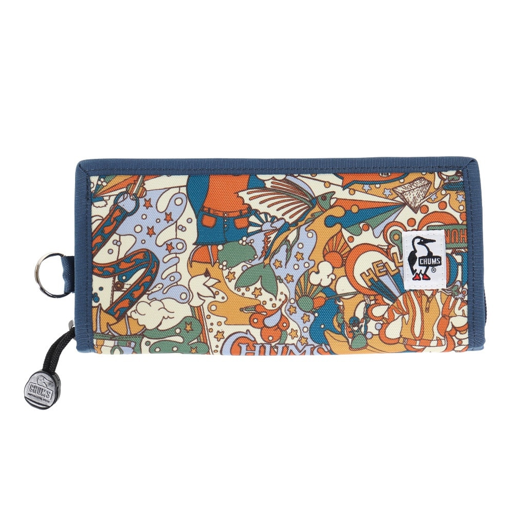 チャムス（CHUMS）（メンズ、レディース）長財布 リサイクルビルフォルドウォレット CH60-3568-Z292 ブルー×オレンジ