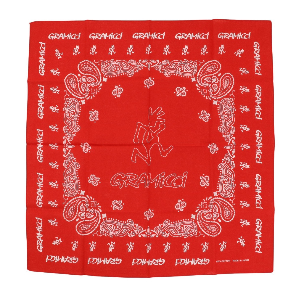 グラミチ（Gramicci）（メンズ、レディース、キッズ）バンダナ GAC-007-LRED
