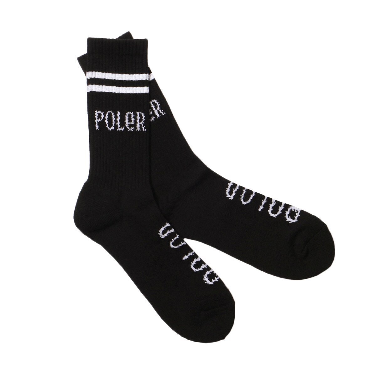  FURRY FONT SKATE SOCKS 55200240-BLK