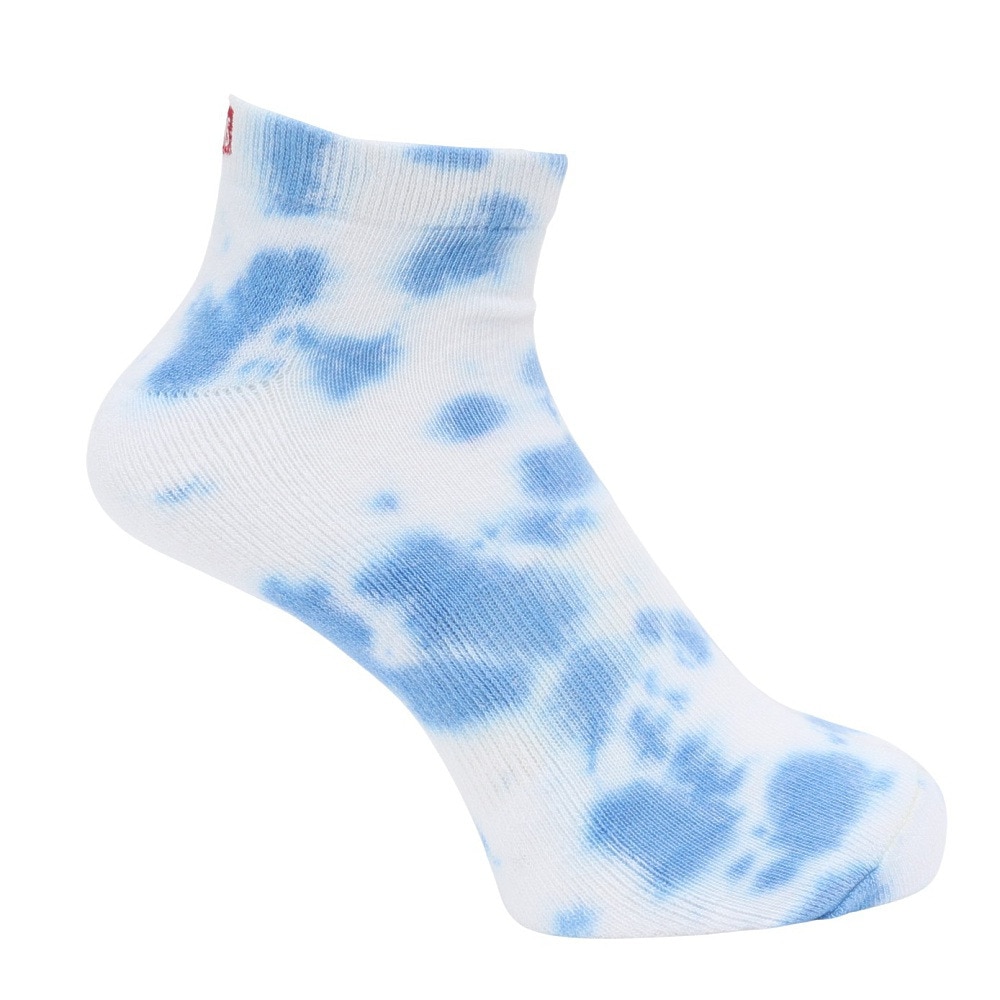 チャムス（CHUMS）（メンズ、レディース）靴下 バッジロゴタイダイ アンクルソックス CH06-1107-Z265 ブルー