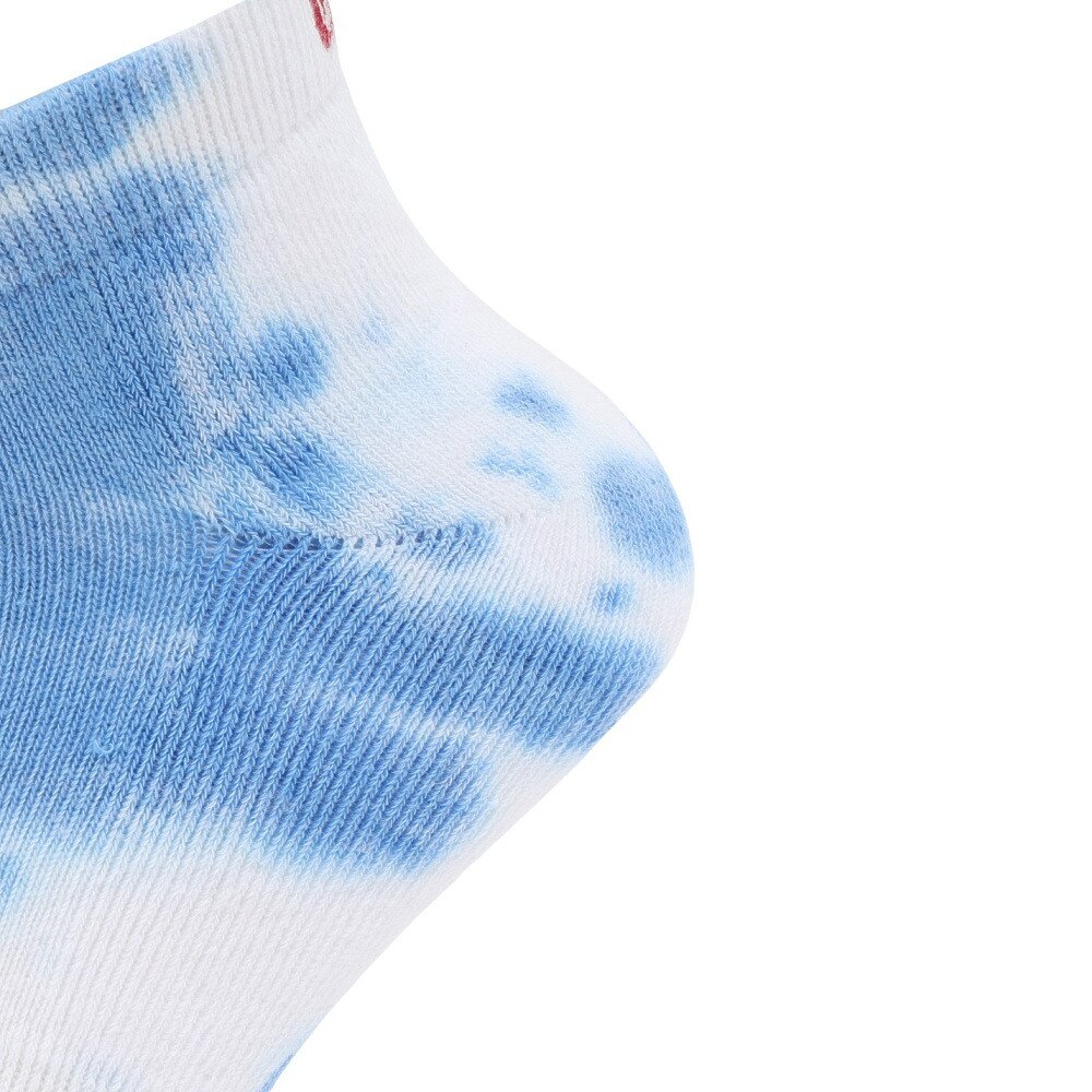 チャムス（CHUMS）（メンズ、レディース）靴下 バッジロゴタイダイ アンクルソックス CH06-1107-Z265 ブルー