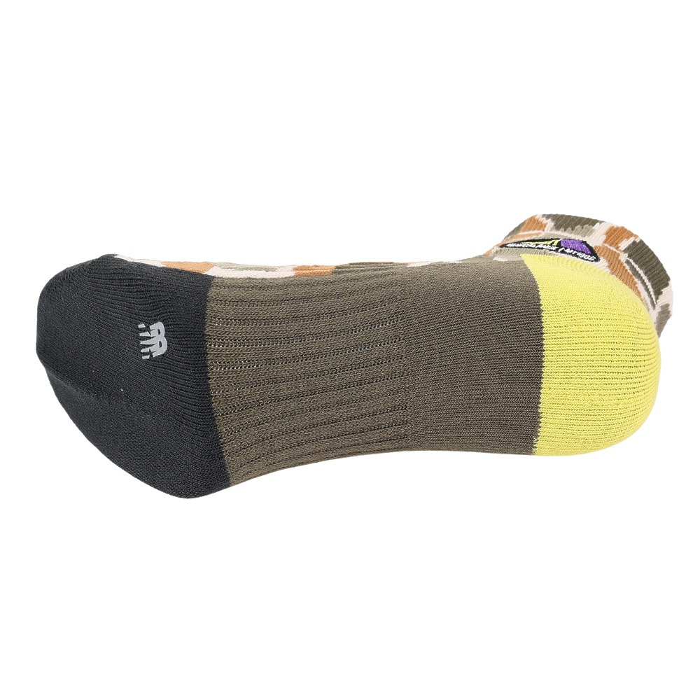 ニューバランス（new balance）（メンズ、レディース）ソックス 靴下 MT1996 アンクルソックス LAS35652BE カーキ