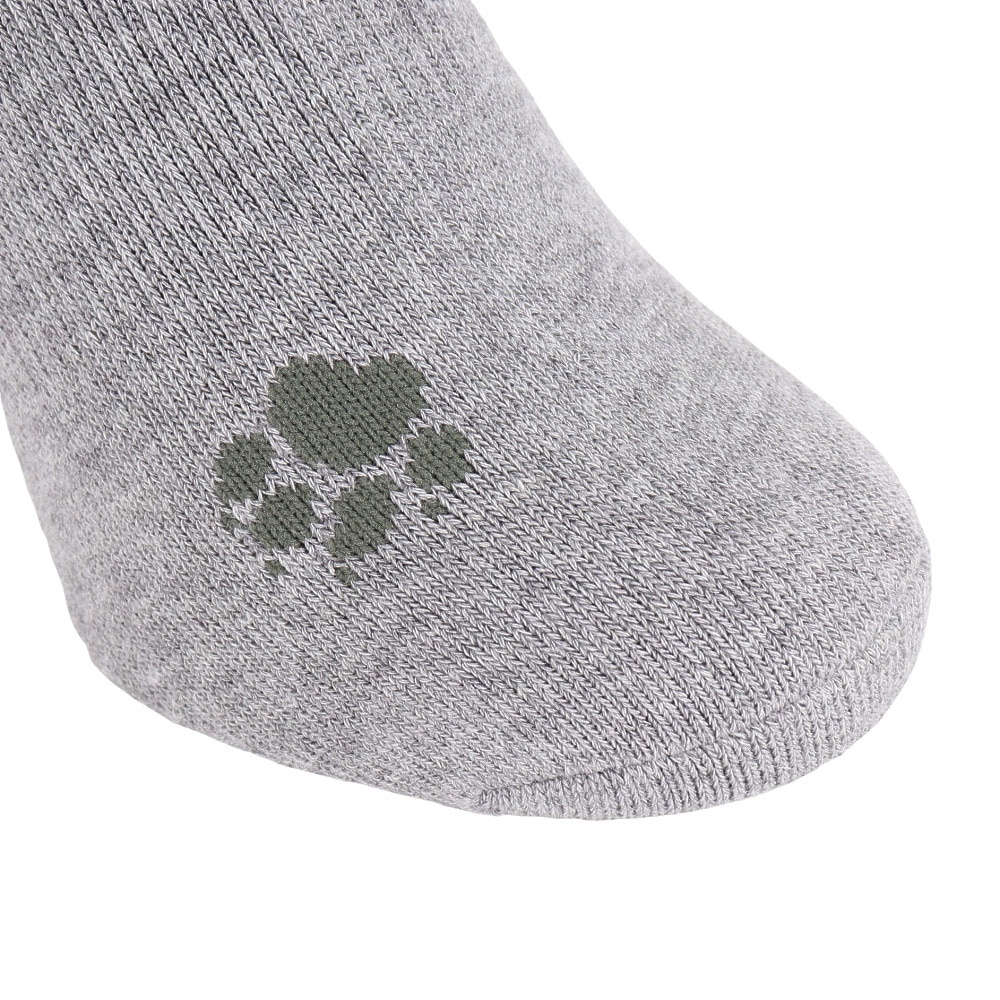 ジャックウルフスキン（JackWolfskin）（メンズ）ソックス 靴下 JP RETRO ラインロゴソックス 5032911-6203 グレー