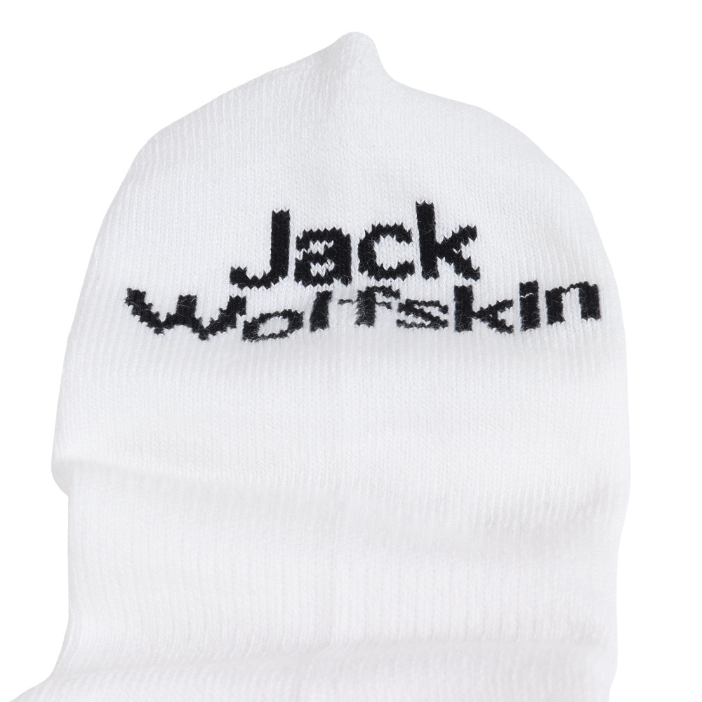 ジャックウルフスキン（JackWolfskin）（メンズ）ソックス 靴下 JP RETRO PAW ミッドソックス 5032921-5055 ホワイト