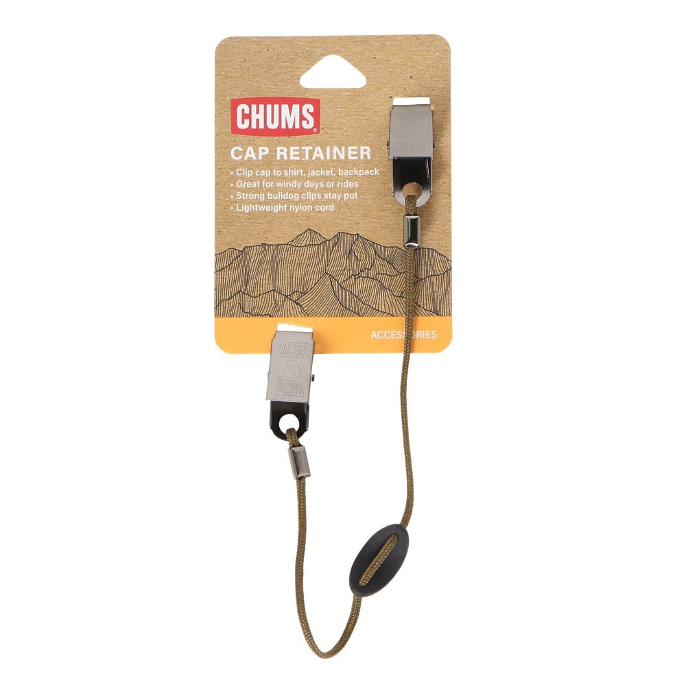 チャムス（CHUMS）（メンズ、レディース）ストラップクリップ キャップリテーナー CH61-1140-U122 オリーブ