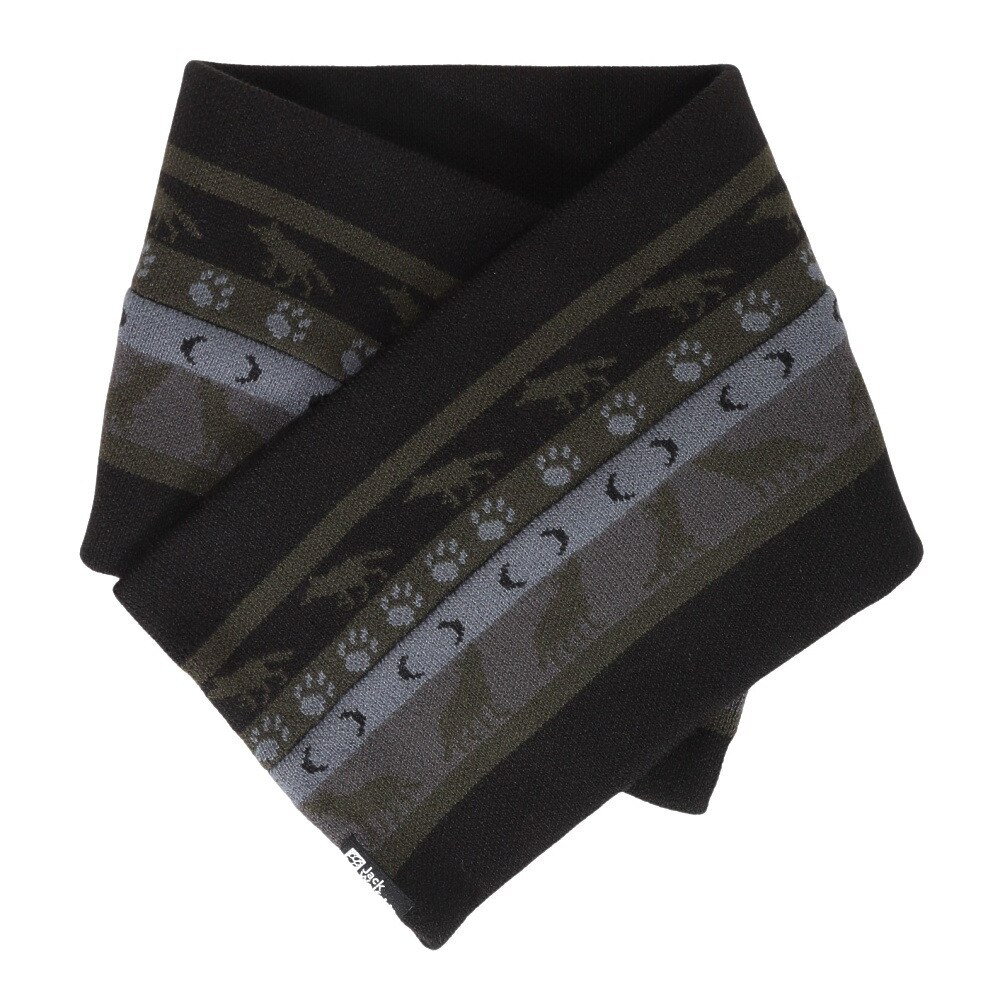 ジャックウルフスキン（JackWolfskin）（メンズ、レディース）マフラー スヌード JP P JQ CMPCT スカーフ 5032711-6000 ブラック