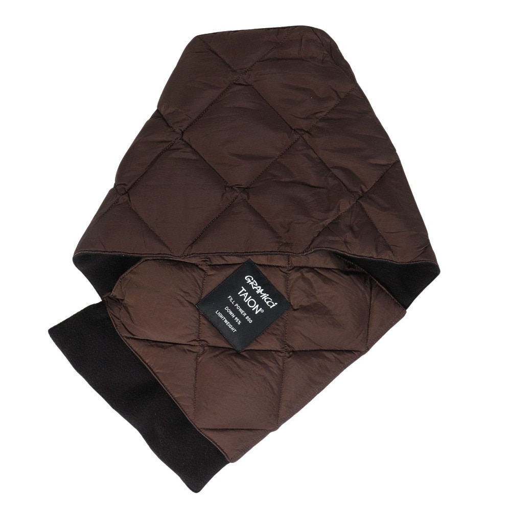 グラミチ（Gramicci）（メンズ、レディース）ダウンスカーフ G4FA-102-TG-DARK BROWN