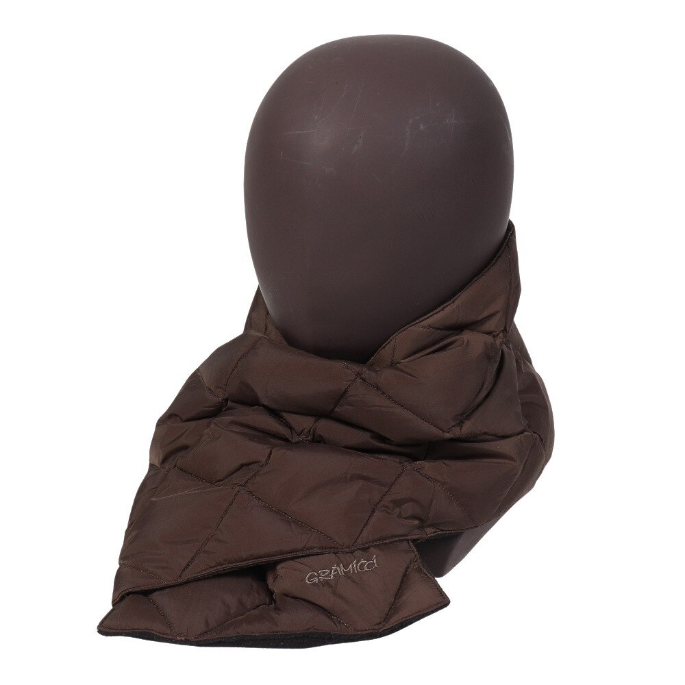 グラミチ（Gramicci）（メンズ、レディース）ダウンスカーフ G4FA-102-TG-DARK BROWN