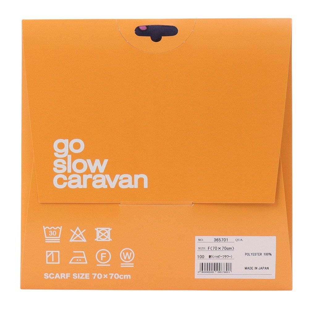 ゴースローキャラバン（GOSLOWCARAVAN）（メンズ、レディース）フローティングジョーゼット スカーフ 365701 柄1