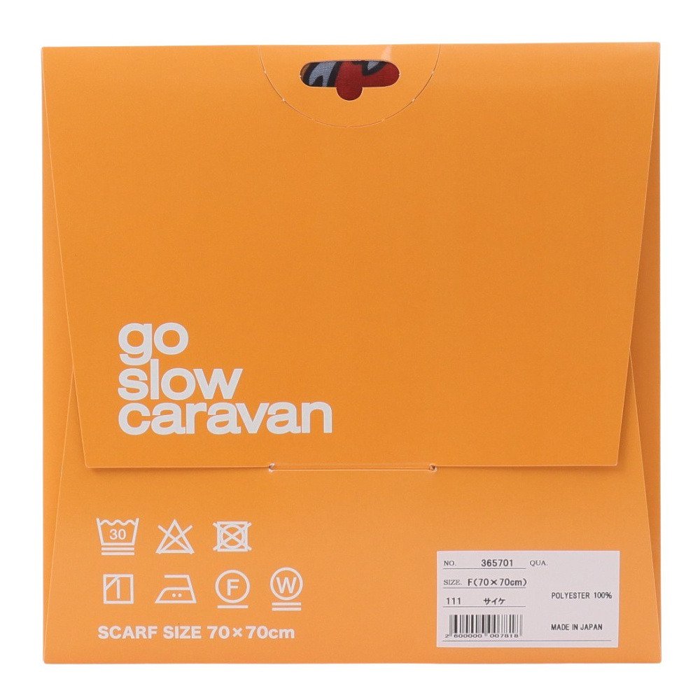 ゴースローキャラバン（GOSLOWCARAVAN）（メンズ、レディース）フローティングジョーゼット スカーフ 365701 サイケ