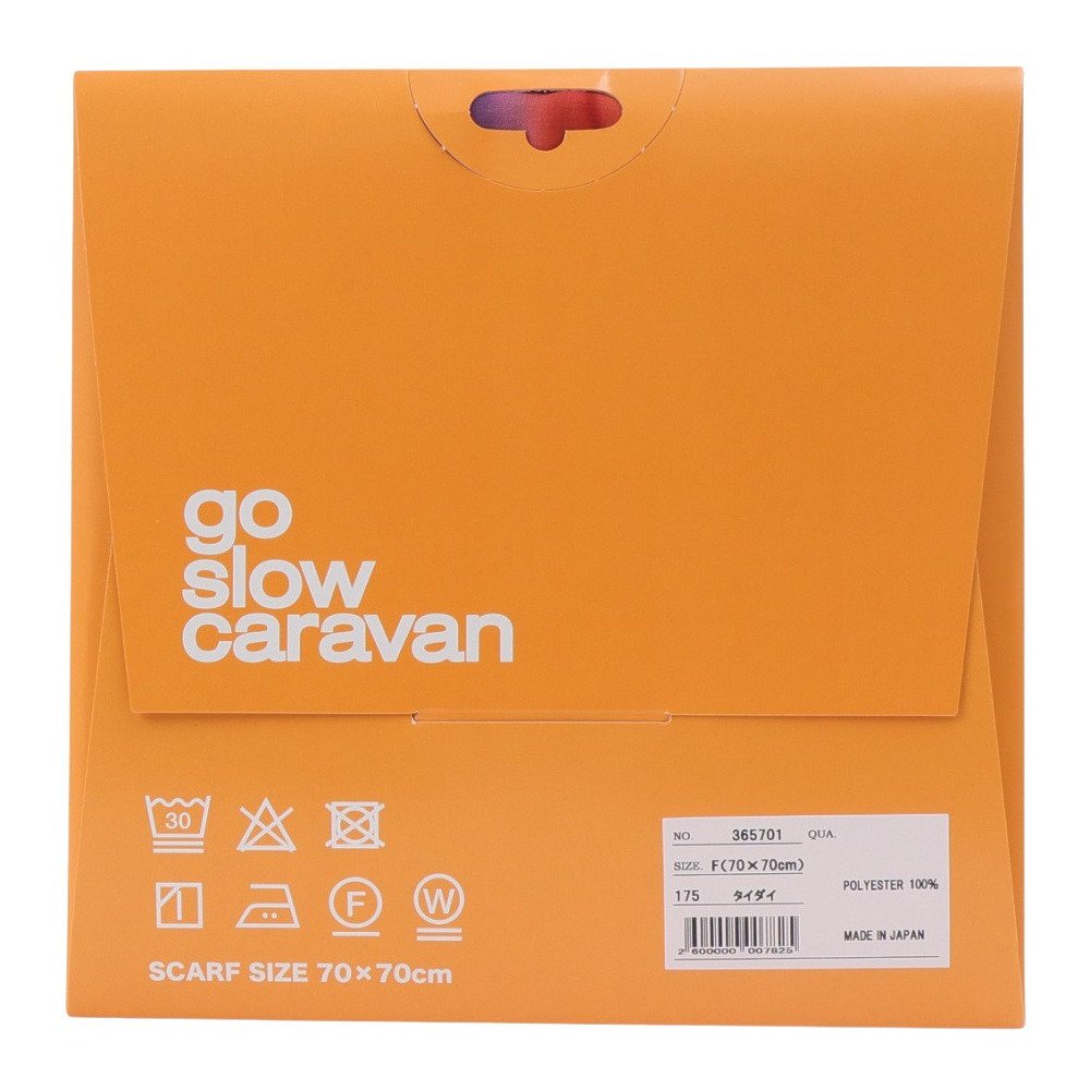 ゴースローキャラバン（GOSLOWCARAVAN）（メンズ、レディース）フローティングジョーゼット スカーフ 365701 タイダイ