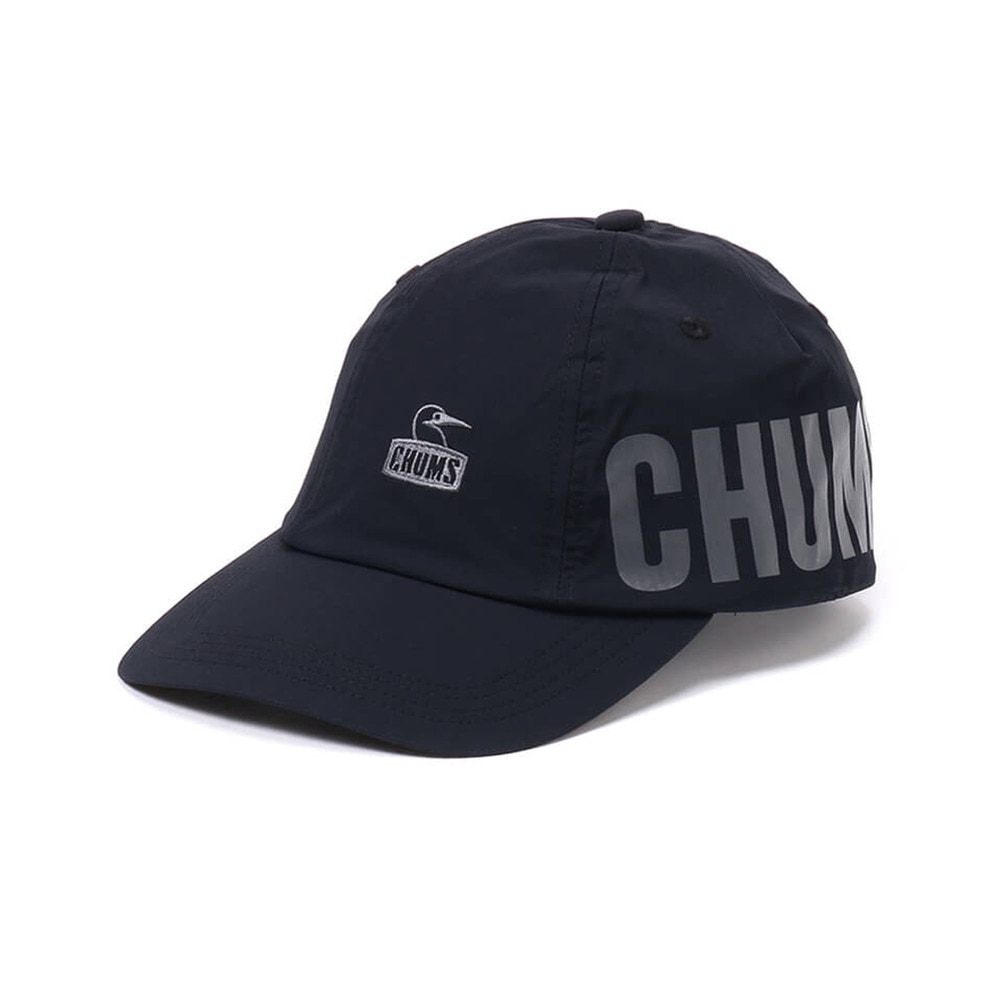 チャムス（CHUMS）（メンズ）帽子 キャップ エアトレイルストレッチチャムスキャップ CH05-1324-K001 ブラック サイズ調整 はっ水 軽量