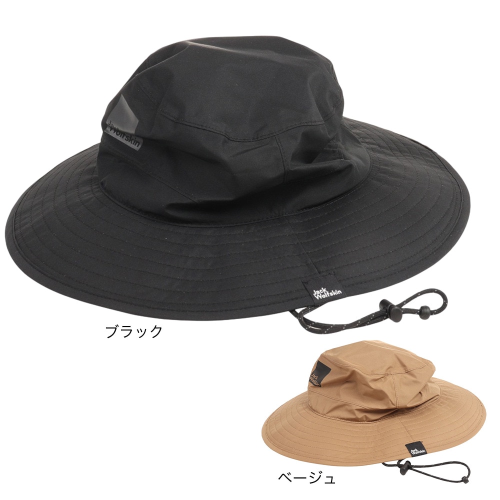 ジャックウルフスキン（JackWolfskin）（メンズ、レディース）帽子 ハット JP UR ECO レインハット V2 5024992-6000 ブラック