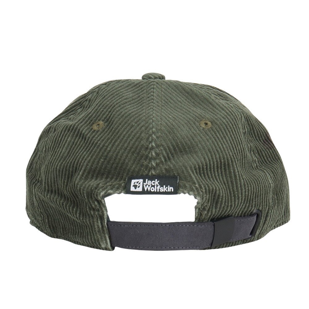ジャックウルフスキン（JackWolfskin）（メンズ、レディース）帽子 キャップ JP PAW CORDS 6パネルキャップ V2 5024842-5066 ダークグリーン