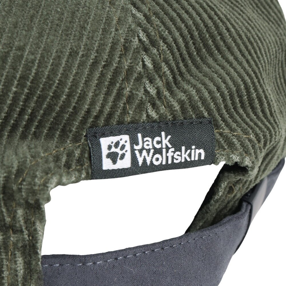 ジャックウルフスキン（JackWolfskin）（メンズ、レディース）帽子 キャップ JP PAW CORDS 6パネルキャップ V2 5024842-5066 ダークグリーン