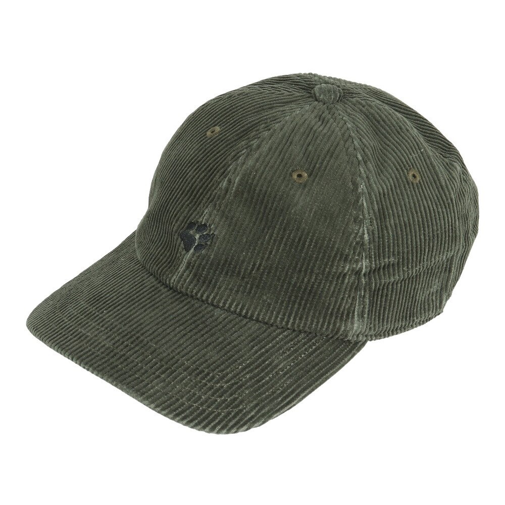 ジャックウルフスキン（JackWolfskin）（メンズ、レディース）帽子 キャップ JP PAW CORDS 6パネルキャップ V2 5024842-5066 ダークグリーン
