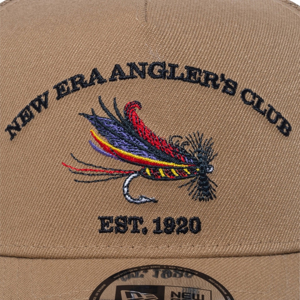 ニューエラ（NEW ERA）（メンズ、レディース）9FORTY A-Frame トラッカー New Era Angler's Club フライ キャップ カーキ 14110109