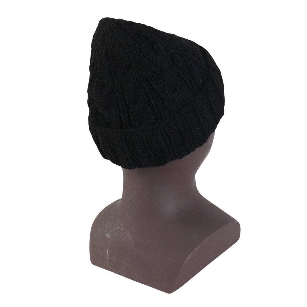 チャムス（CHUMS）（メンズ、レディース）ニット帽 ニットキャップ ネパールニットワッチ CH05-1397-K001 ブラック ウール100％ ケーブル編み