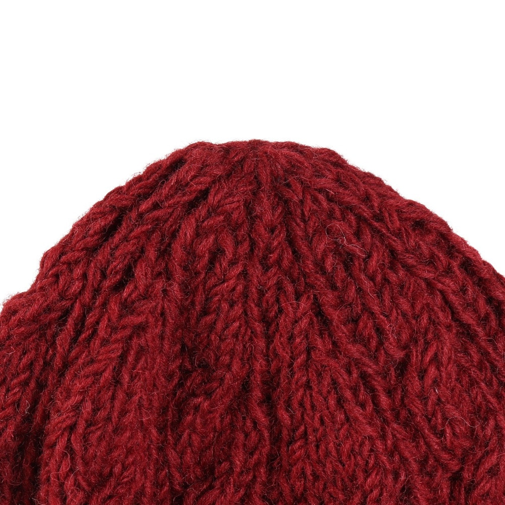チャムス（CHUMS）（メンズ、レディース）ニット帽 ニットキャップ ネパールニットワッチ CH05-1397-R026 エンジ ウール100％ ケーブル編み