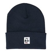 (メンズ、レディース)ニット帽 ニットキャップ ビーニー CH05-1399-N001 ネイビー オールシーズン ブービーロゴ ユニセックス