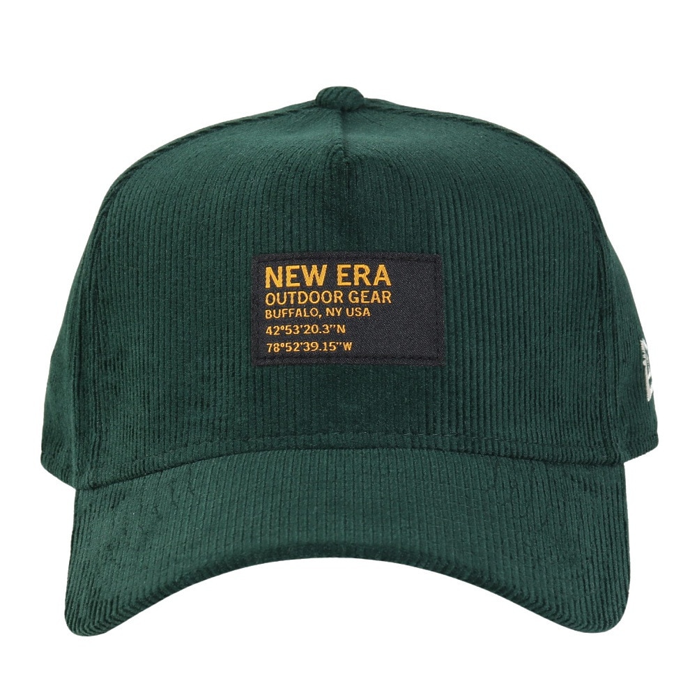 ニューエラ（NEW ERA）（メンズ、レディース）9FORTY A-Frame Corduroy ウーブンパッチ キャップ ダークグリーン 14307279