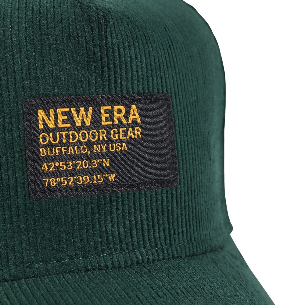 ニューエラ（NEW ERA）（メンズ、レディース）9FORTY A-Frame Corduroy ウーブンパッチ キャップ ダークグリーン 14307279