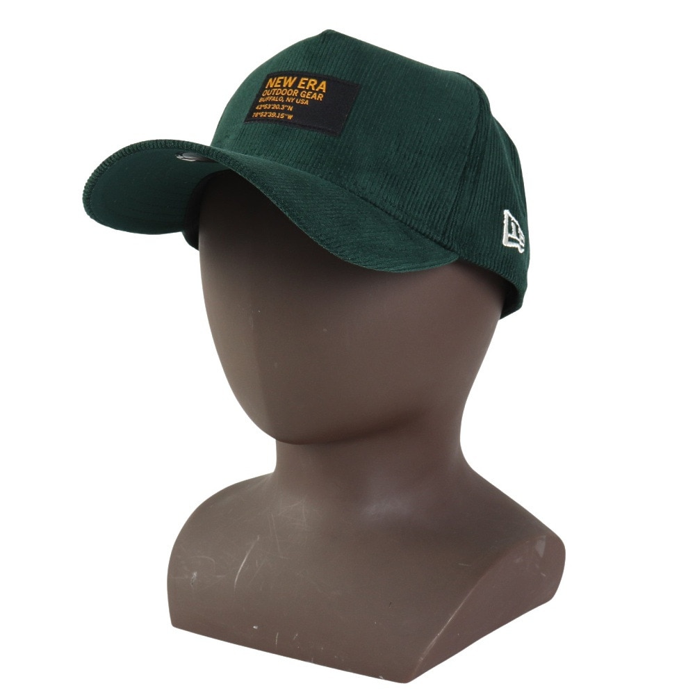 ニューエラ（NEW ERA）（メンズ、レディース）9FORTY A-Frame Corduroy ウーブンパッチ キャップ ダークグリーン 14307279