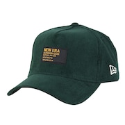 (メンズ、レディース)9FORTY A-Frame Corduroy ウーブンパッチ キャップ ダークグリーン 14307279