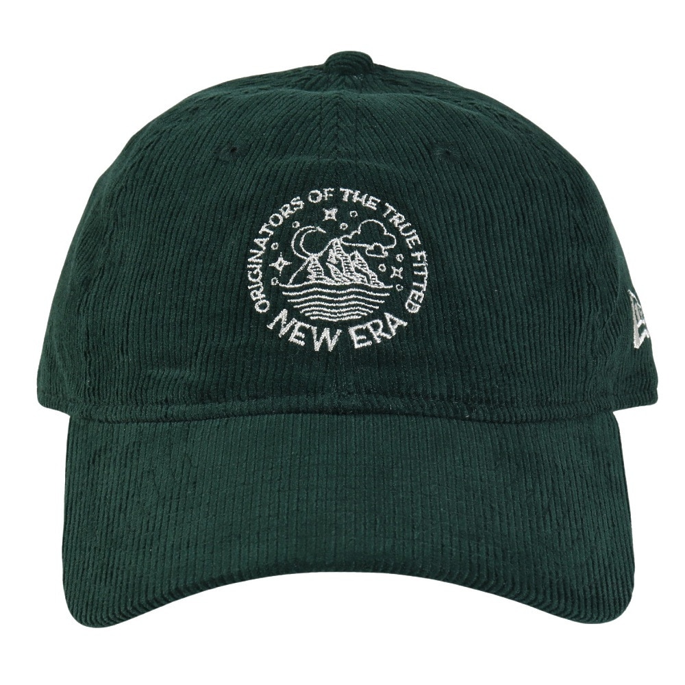 ニューエラ（NEW ERA）（メンズ、レディース）9THIRTY Corduroy Circle ロゴ キャップ ダークグリーン 14307302