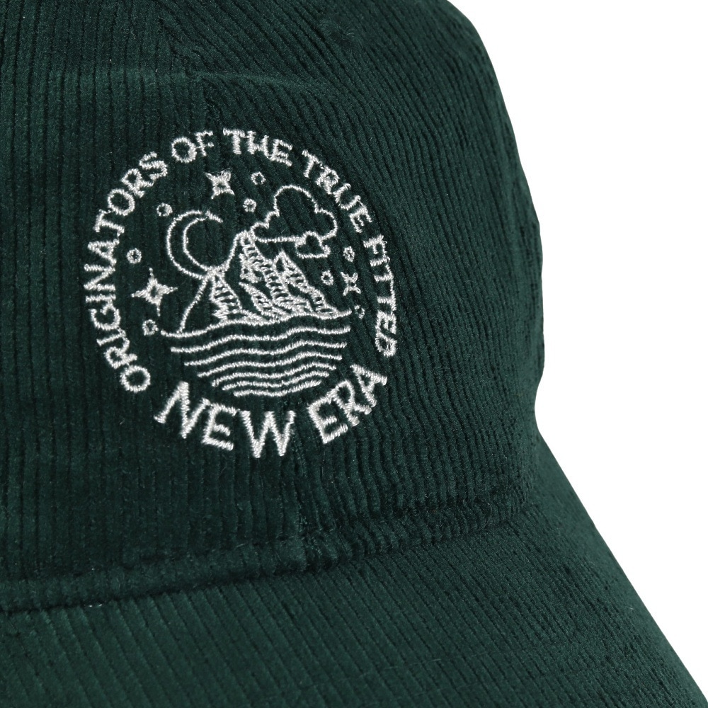 ニューエラ（NEW ERA）（メンズ、レディース）9THIRTY Corduroy Circle ロゴ キャップ ダークグリーン 14307302