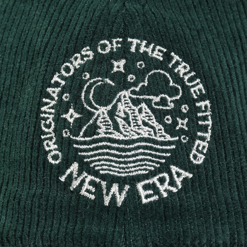 ニューエラ（NEW ERA）（メンズ、レディース）9THIRTY Corduroy Circle ロゴ キャップ ダークグリーン 14307302