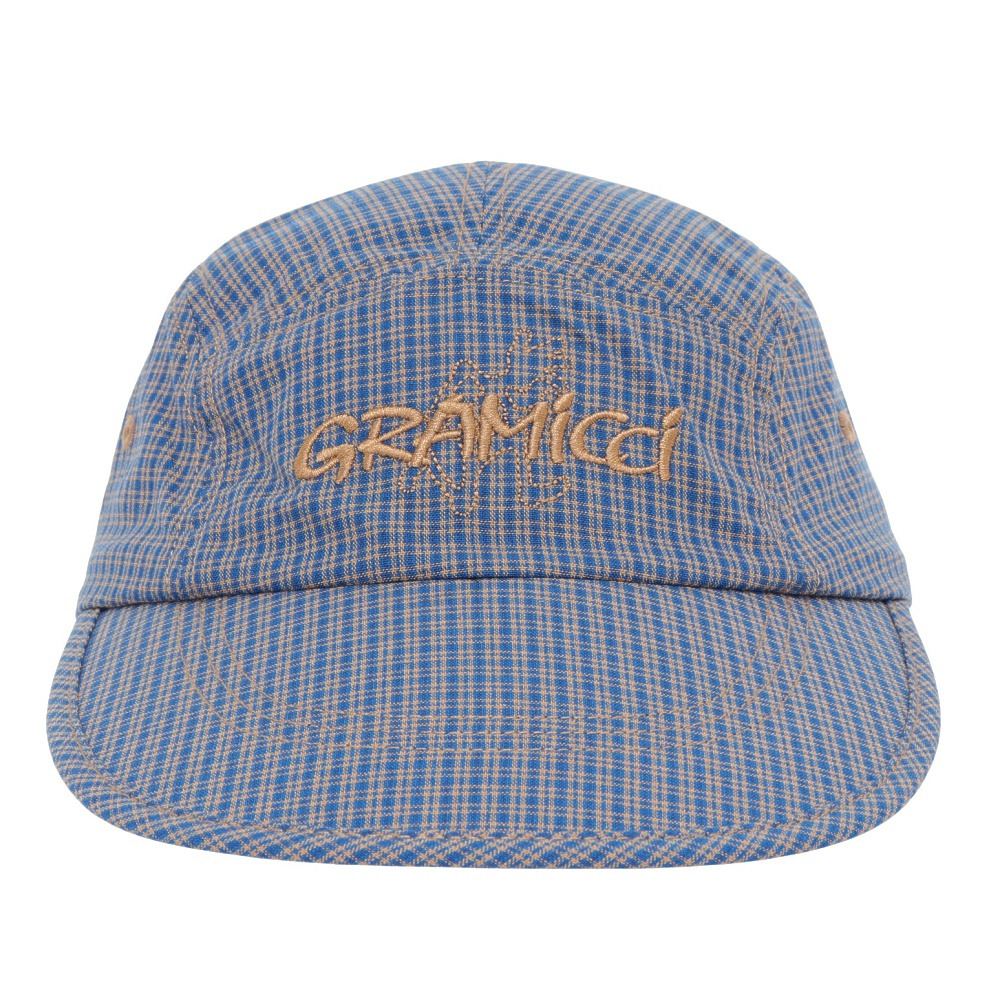 グラミチ（Gramicci）（メンズ、レディース）帽子 チェッカード ロングビルキャップ G4FA-084-SIERRA CHECK NAVY