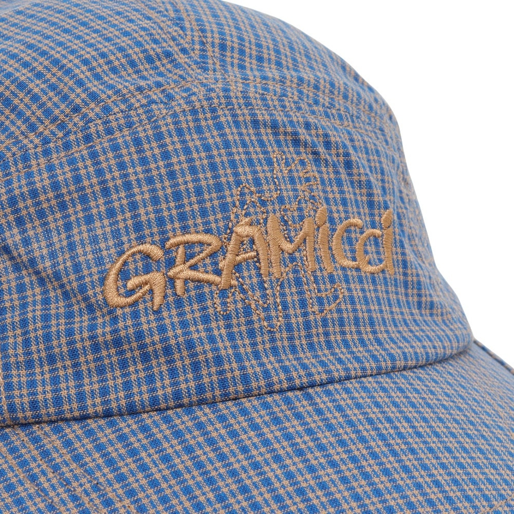 グラミチ（Gramicci）（メンズ、レディース）帽子 チェッカード ロングビルキャップ G4FA-084-SIERRA CHECK NAVY