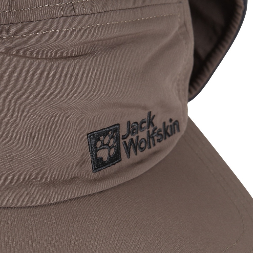 ジャックウルフスキン（JackWolfskin）（メンズ、レディース）耳当て付き帽子 キャップ タスラン ドッグイヤーキャップ A63232-5719 モカチャ ユニセックス