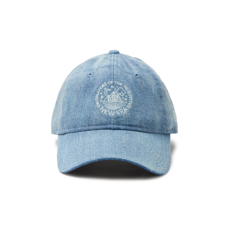 ニューエラ（NEW ERA）（メンズ、レディース）キャップ 9TWENTY Circle Logo ウォッシュドデニム 14392284
