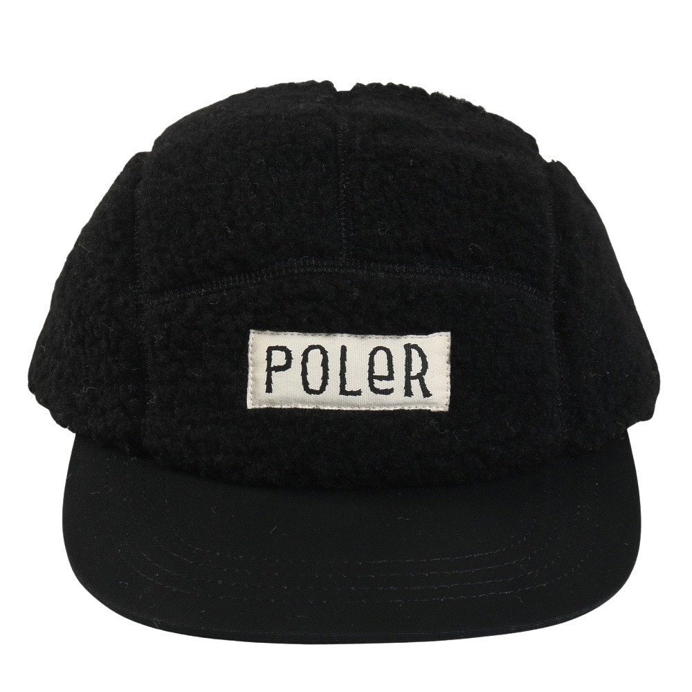 ポーラー（POLER）（メンズ）帽子 ボア フリース 5パネル キャップ 253MCV0090-BLK