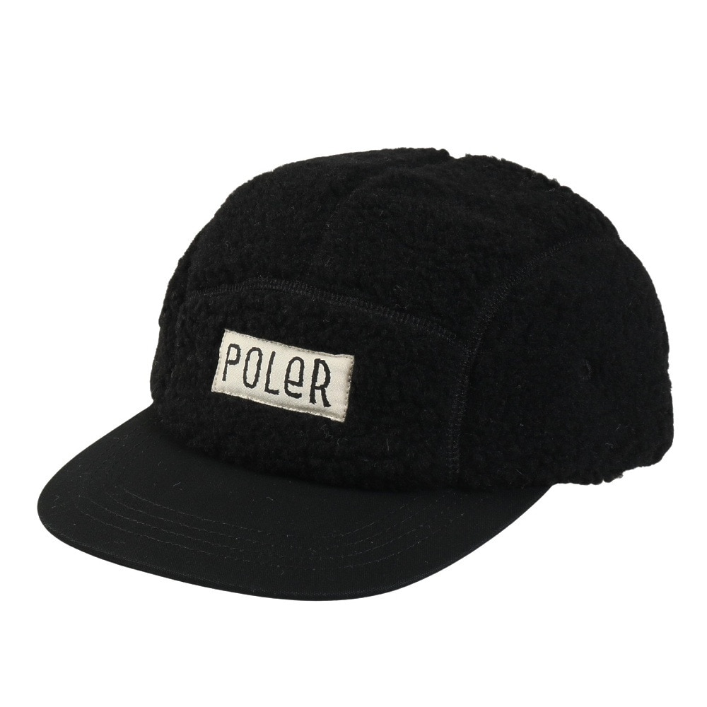 ポーラー（POLER）（メンズ）帽子 ボア フリース 5パネル キャップ 253MCV0090-BLK