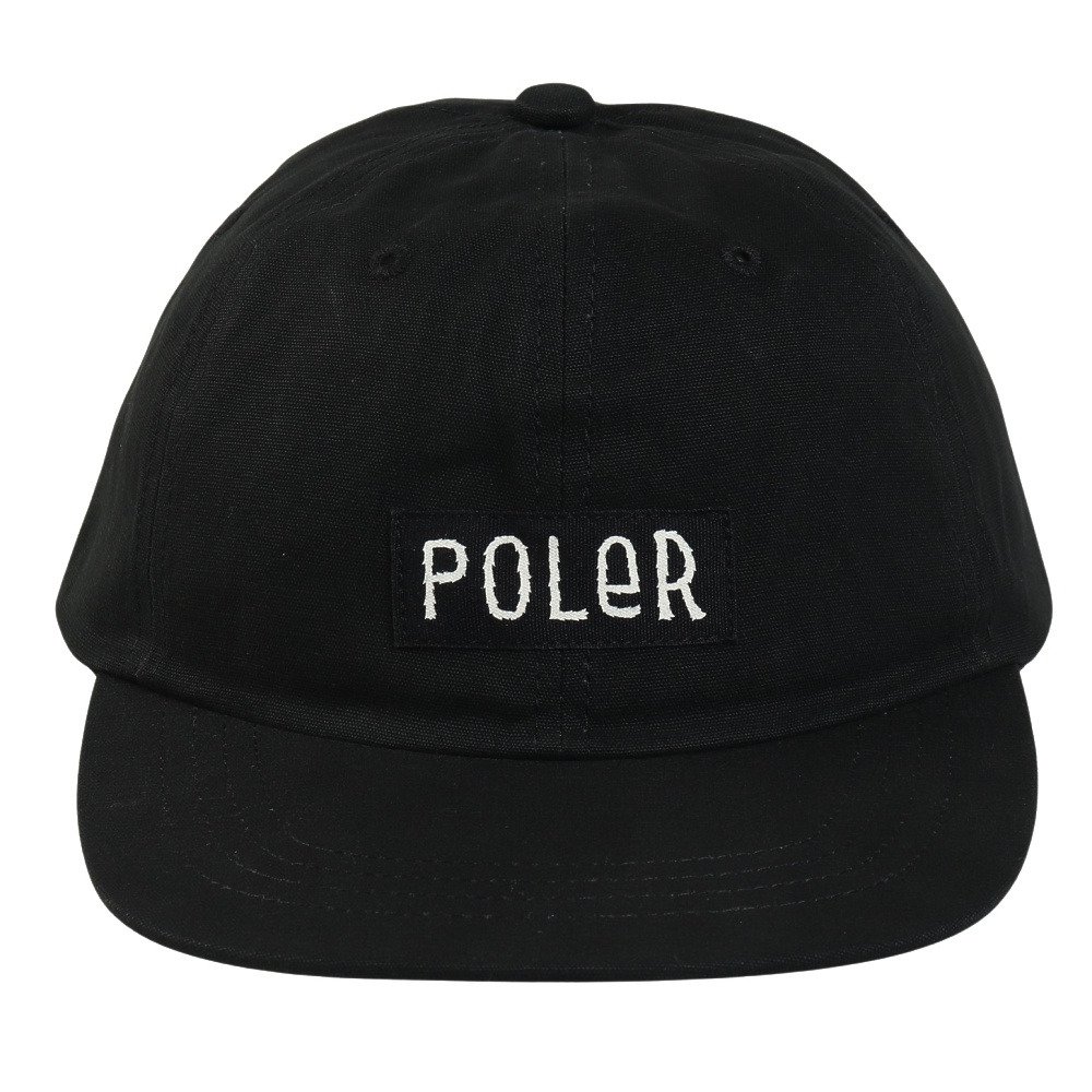 ポーラー（POLER）（メンズ）帽子 コットン キャップ 253MCV0093-BLK