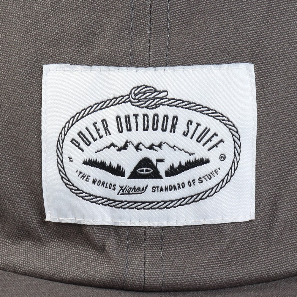 ポーラー（POLER）（メンズ）帽子 コットン DRAW CODE キャップ 253MCV0095-GRY