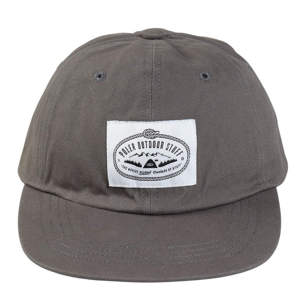 ポーラー（POLER）（メンズ）帽子 コットン DRAW CODE キャップ 253MCV0095-GRY