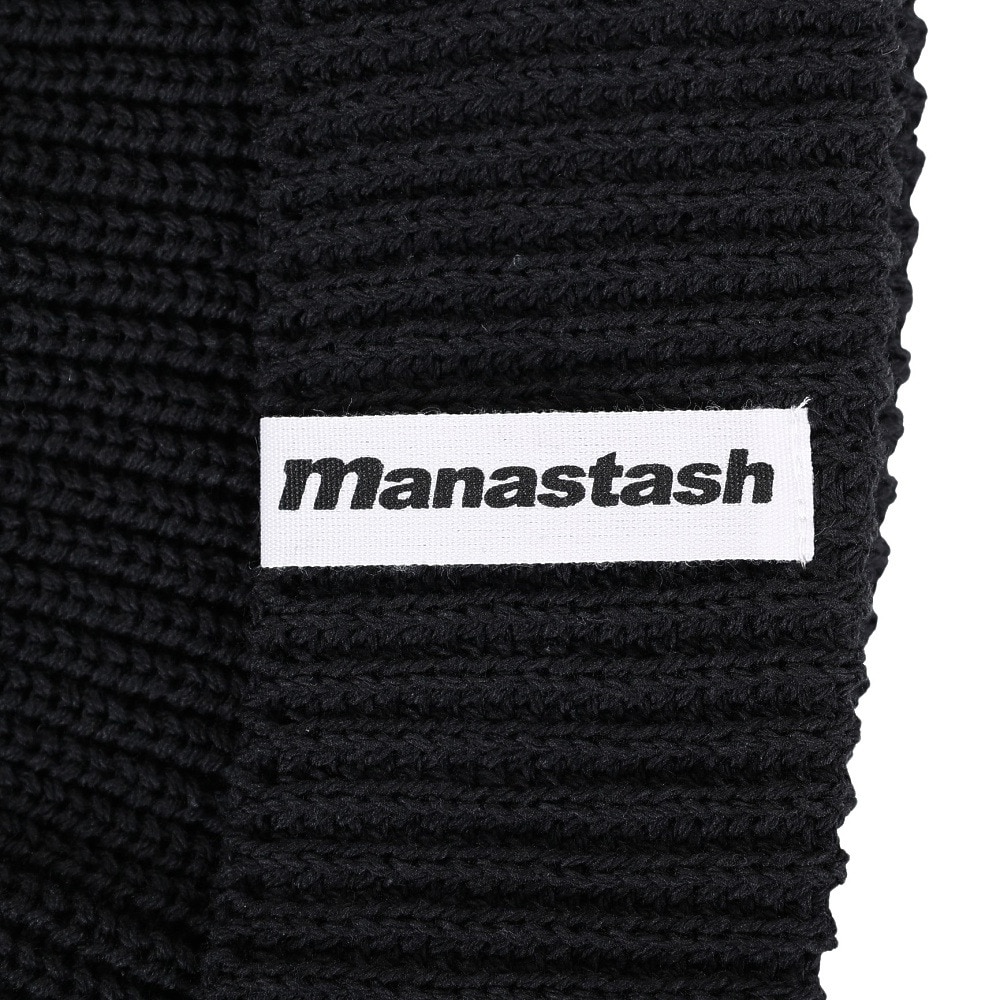 マナスタッシュ（MANASTASH）（メンズ、レディース）ニットキャップ  コットンビーニー  792-3974001 BLK ブラック