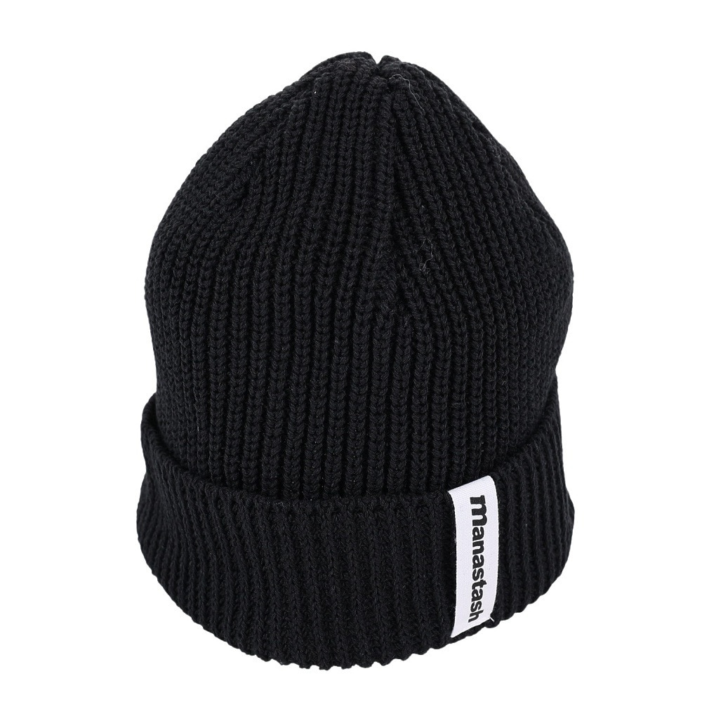 マナスタッシュ（MANASTASH）（メンズ、レディース）ニットキャップ  コットンビーニー  792-3974001 BLK ブラック