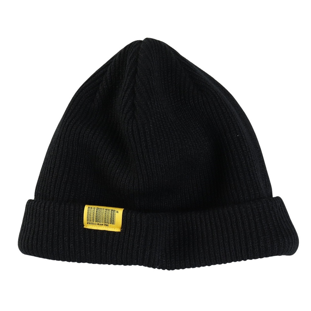 キウ（Kiu）（メンズ）ニット帽 ニットキャップ 2WAY YARN ビーニー K380-900 ブラック 汚れにくい