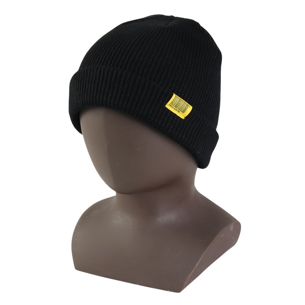 キウ（Kiu）（メンズ）ニット帽 ニットキャップ 2WAY YARN ビーニー K380-900 ブラック 汚れにくい